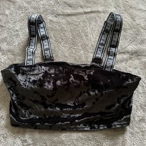 Pink Victoria’s Secret velvet bandeau size medium